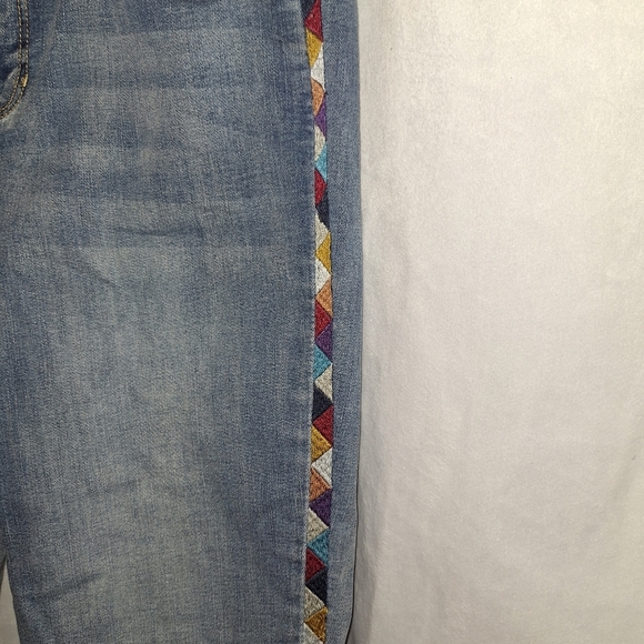 Knox Rose Light Blue Denim with Gold Stitching - Picture 3 of 6